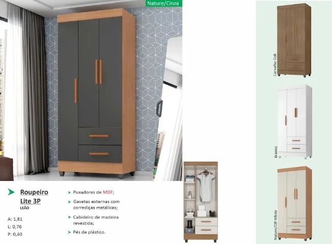 Guarda roupa de solteiro 
