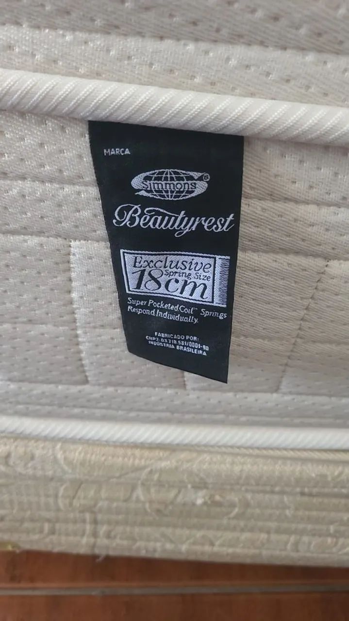 Cama box Queen size colchão simons molas ensacadas bambu  - Foto 2