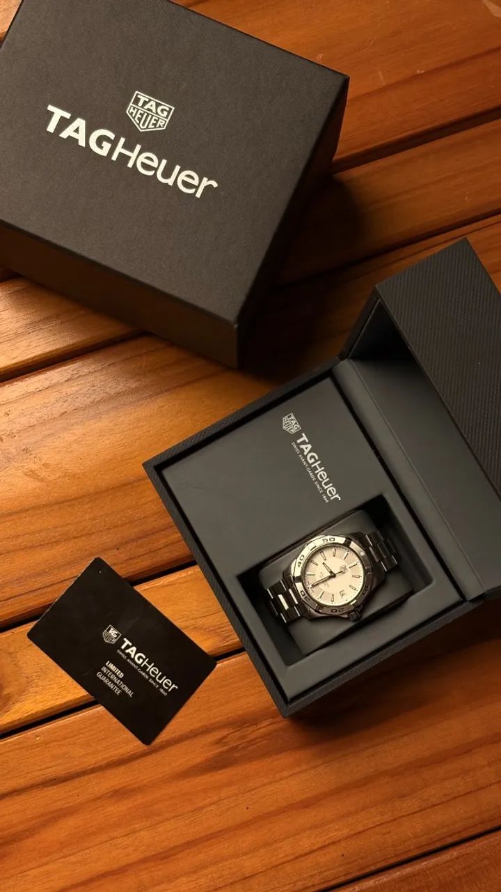 Tag Heuer Aquaracer Branco - Foto 3