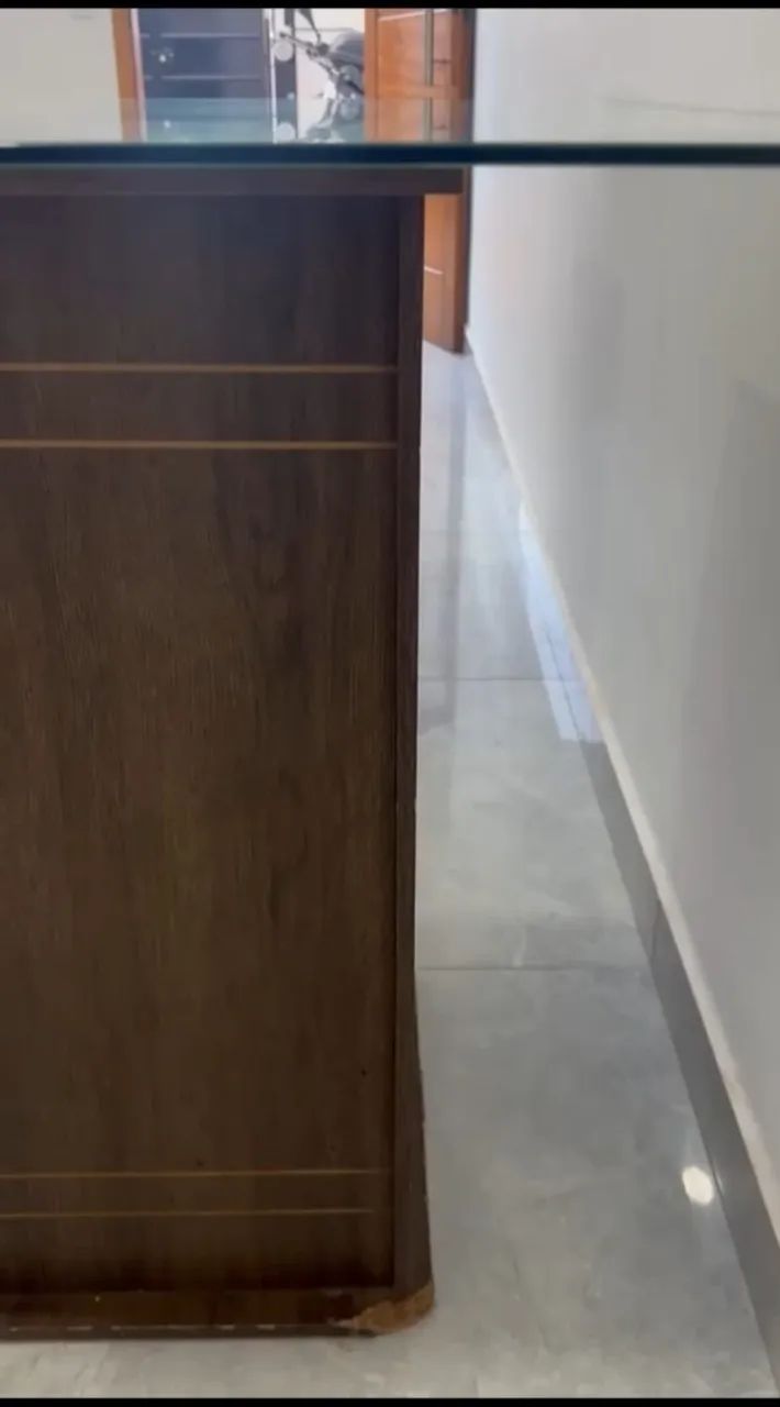 Mesa de jantar retangular de vidro - Foto 2