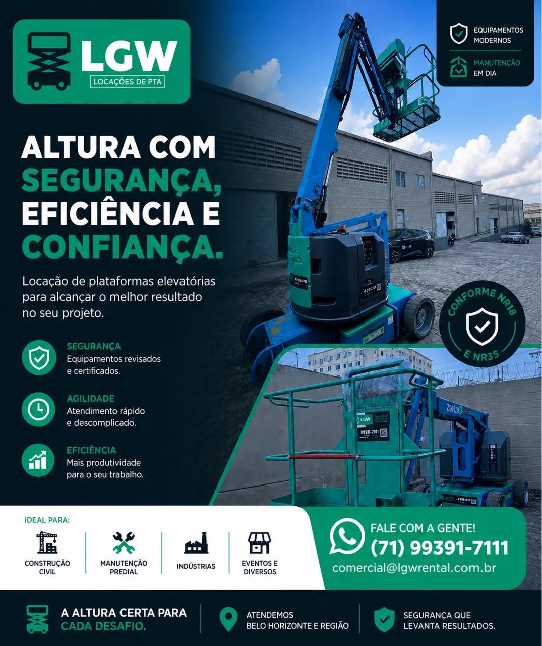 Aluguel de máquinas Lift PTA Plataformas Elevatórias  - Foto 4