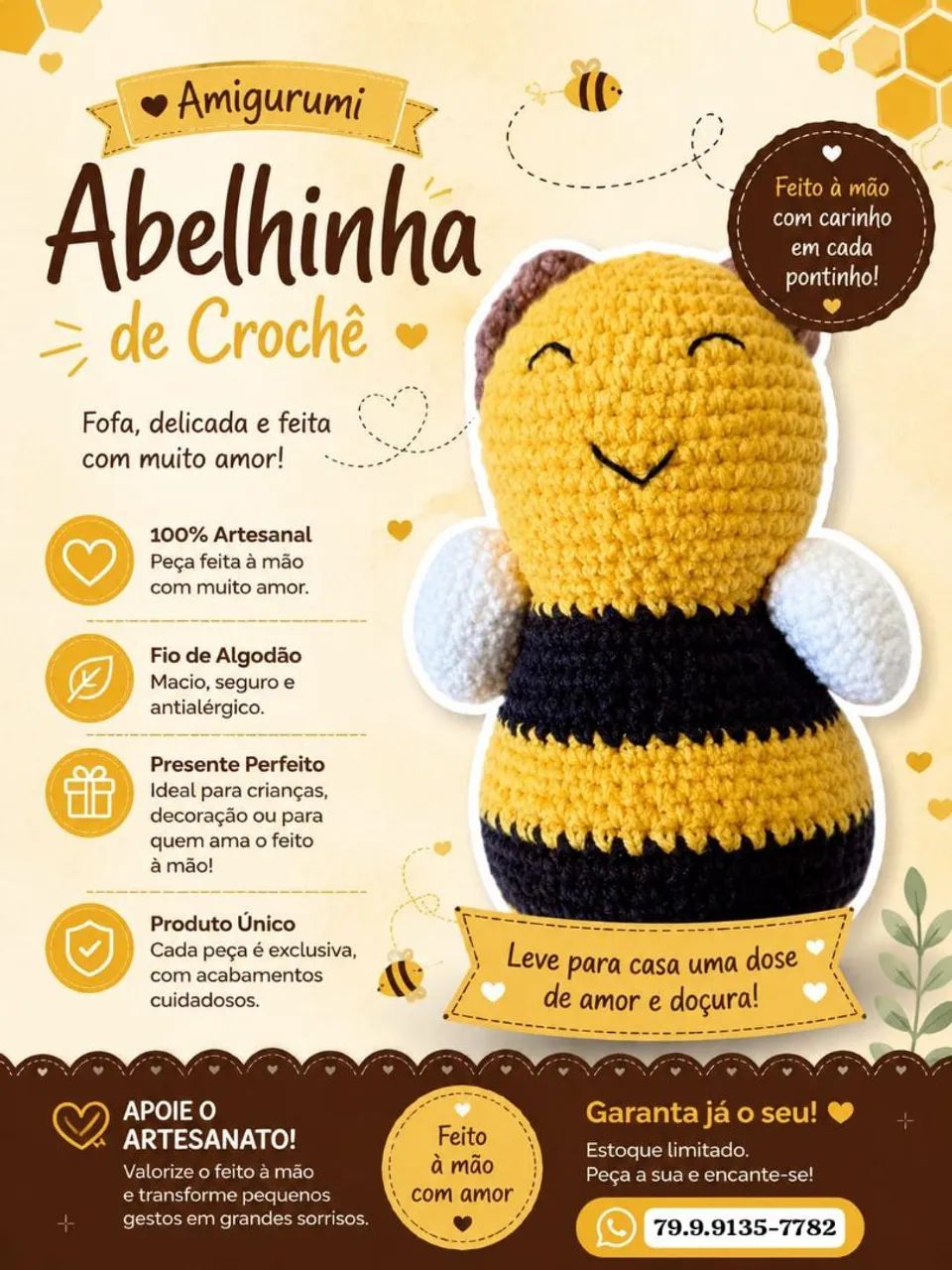 Amigurimi Abelhinha