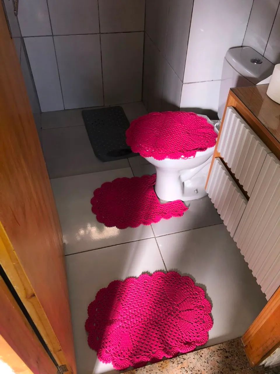 Conjunto de crochê para banheiro  - Foto 3