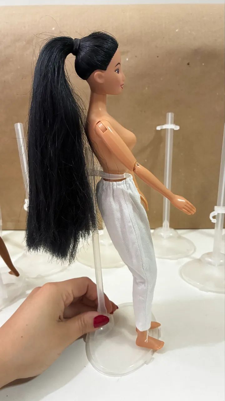 Boneca Mulan antiga com cabelo grande  - Foto 3