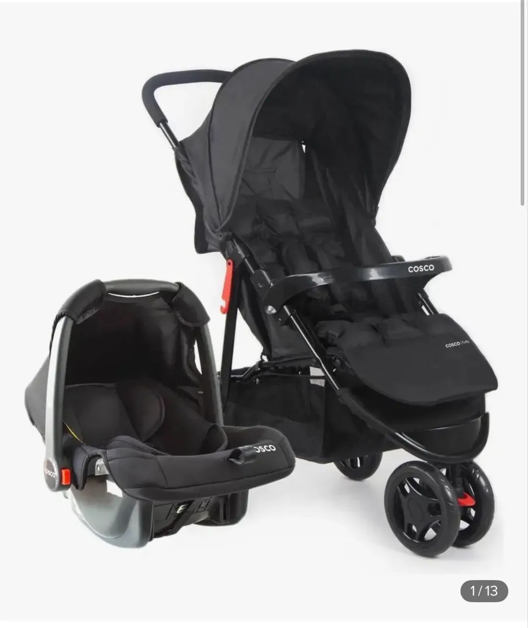Kit carrinho de Bebê conforto cosco - Foto 2