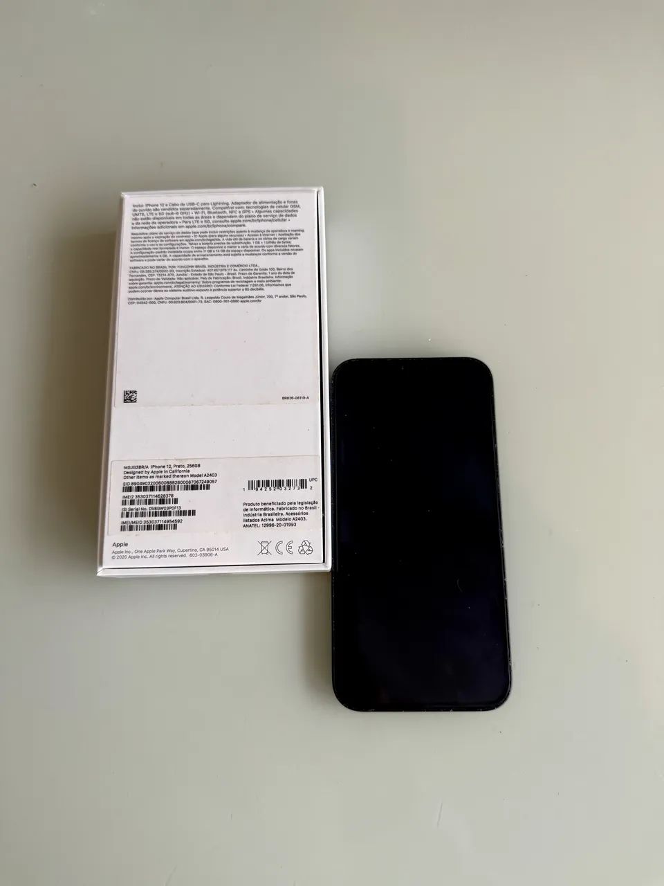 iPhone 12 preto 256GB