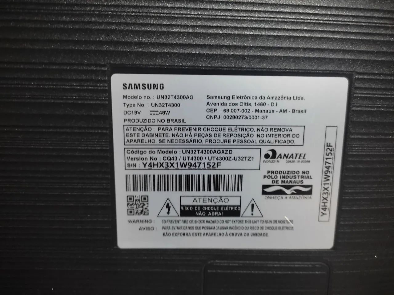 TV Samsung display queimado  - Foto 3