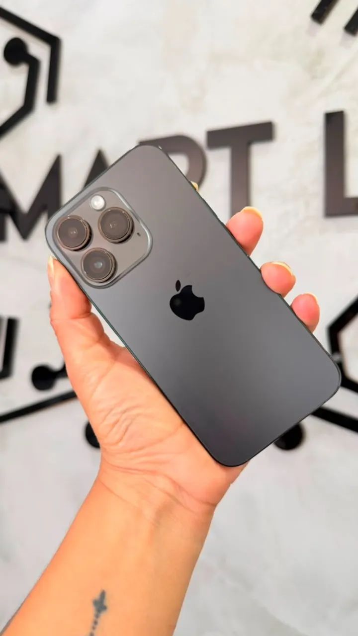 iPhone 14 Pro Preto 128GB (Nota e 3 meses de garantia)