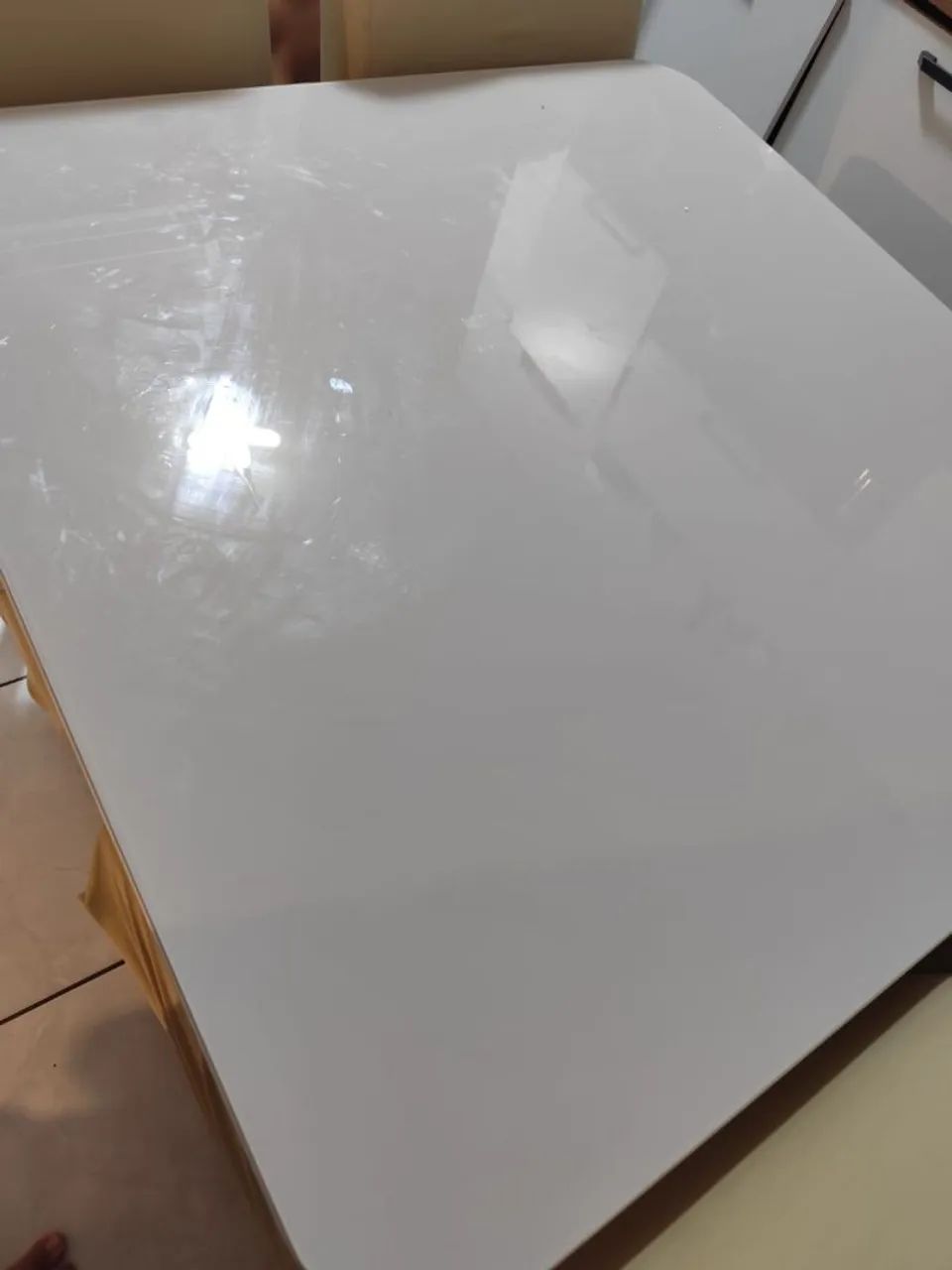 Mesa tampo de vidro 95x95 - Foto 2