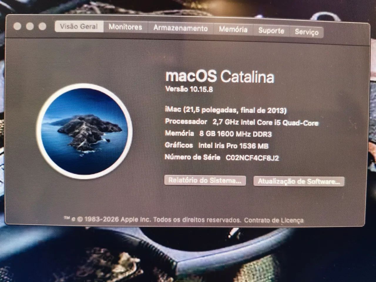 IMAC 2013(LATE 2013) 21,5 POLEGADAS