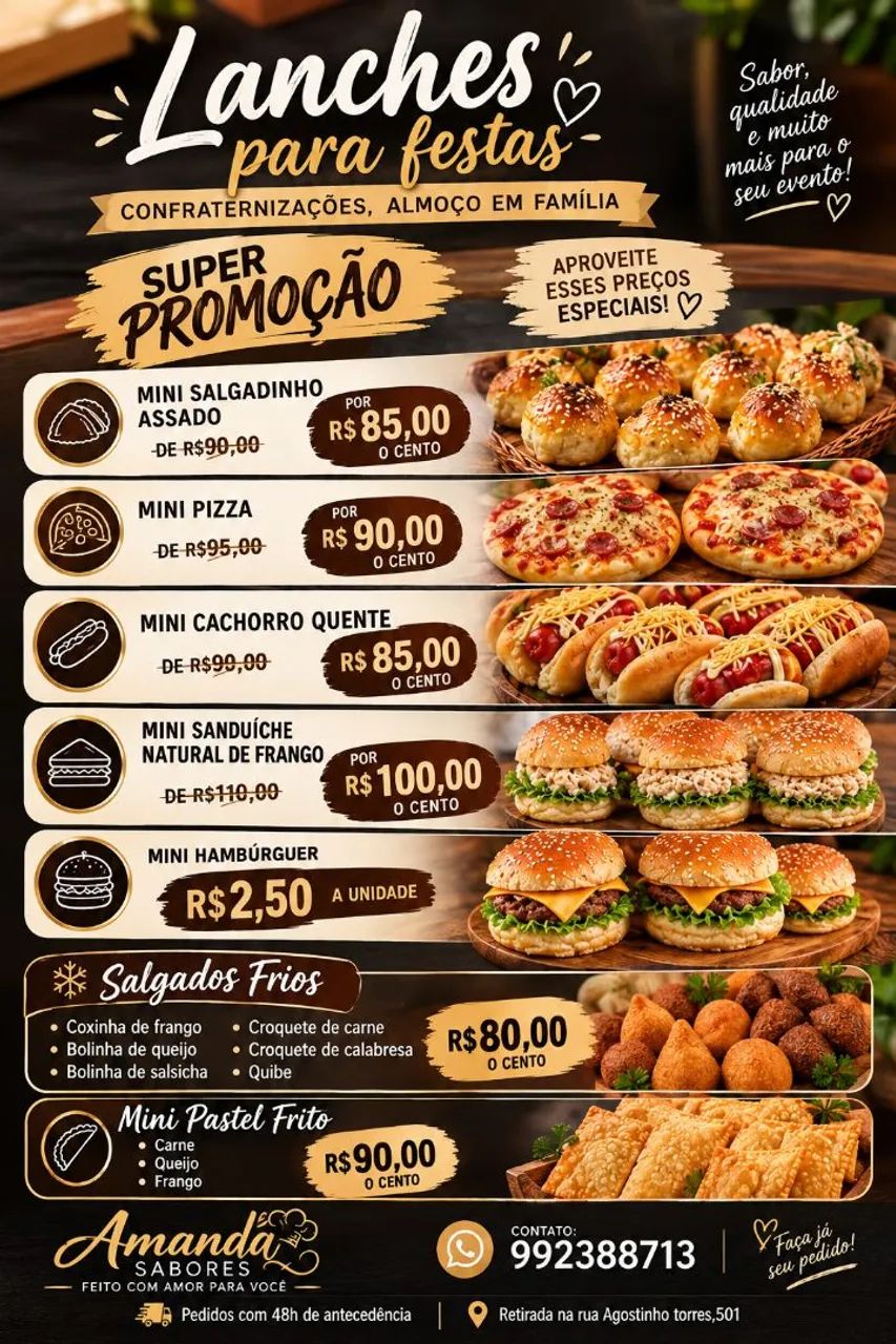 Salgados em geral 