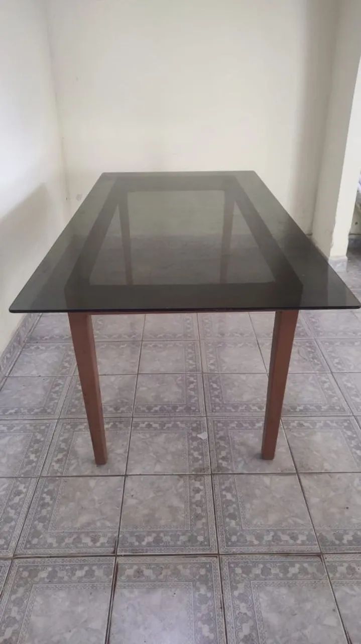 BASE DE MESA - Madeira de lei - (SEM O VIDRO) !!BAIXOU!!