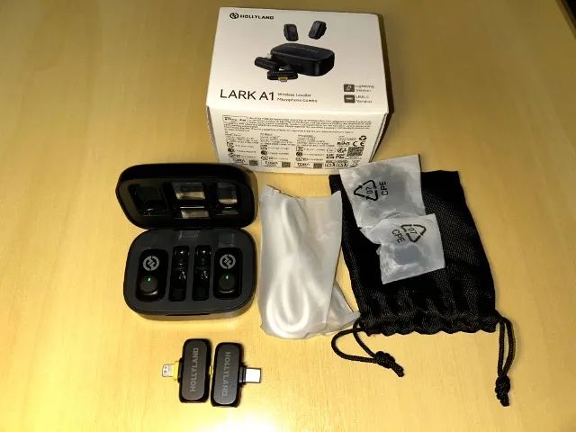 Microfone Hollyland Lark A1 Duo - Usb-c, Lightning - Foto 3