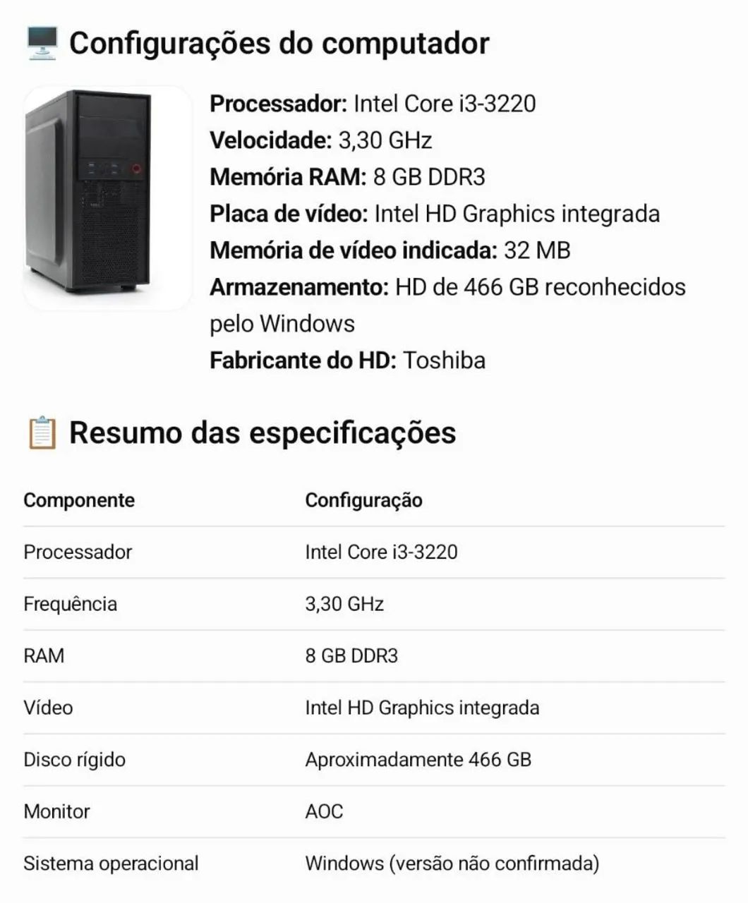 Computador simples  - Foto 2