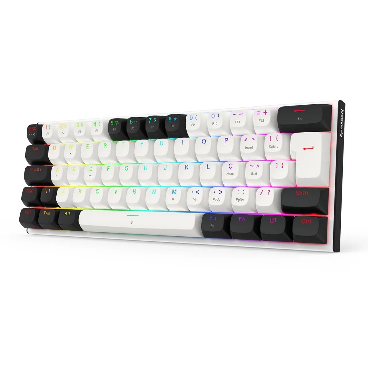 Teclado Magnético Redragon Magnético Pink K683BW-RGB
