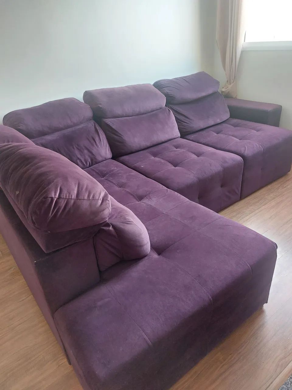 Imperdível sofá Moderno com poltronas reclinável 
