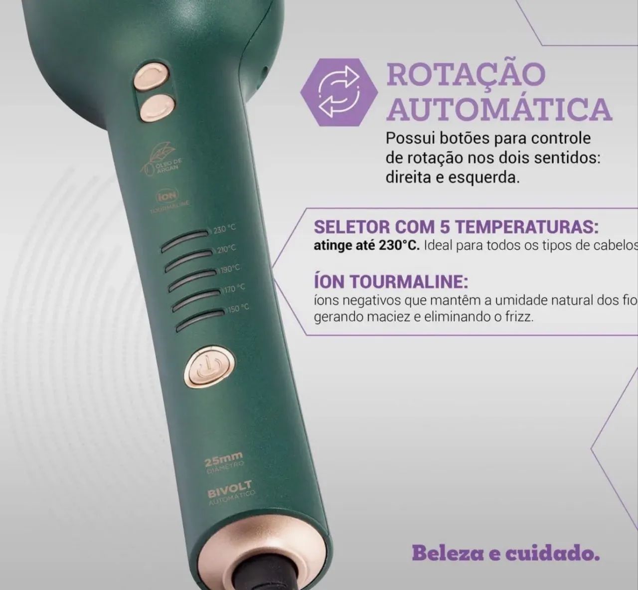 Vendo Cacheador Philco PEC16VD Rotação Automática 230°C Bivolt - Foto 2