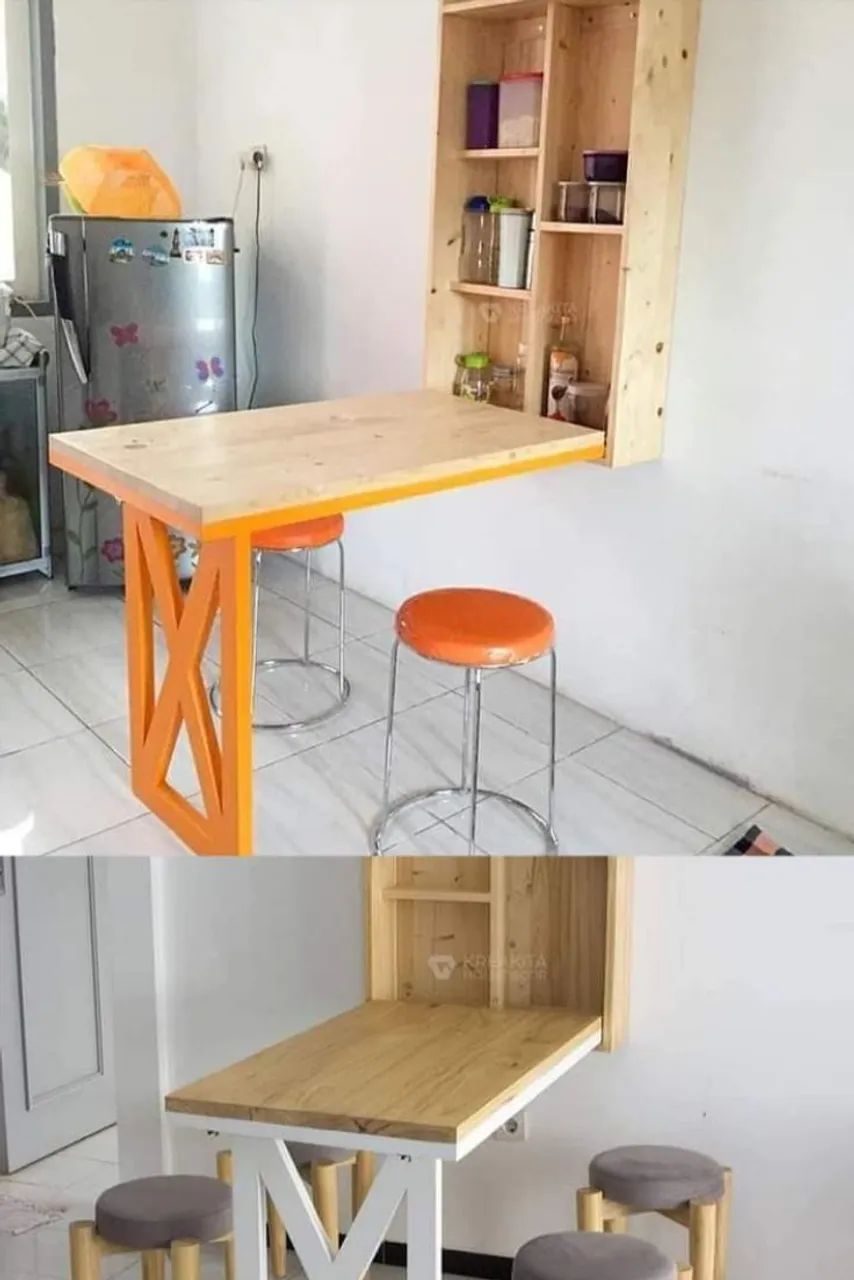 Mesa dobravel de parede