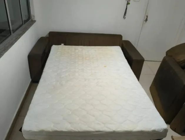 SOFÁ-CAMA USADO À VENDA - EXCELENTE OPORTUNIDADE - À RETIRAR - Foto 4
