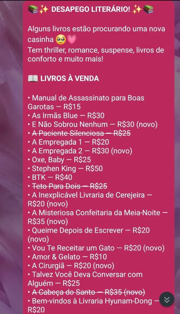 DESAPEGO LITERÁRIO 