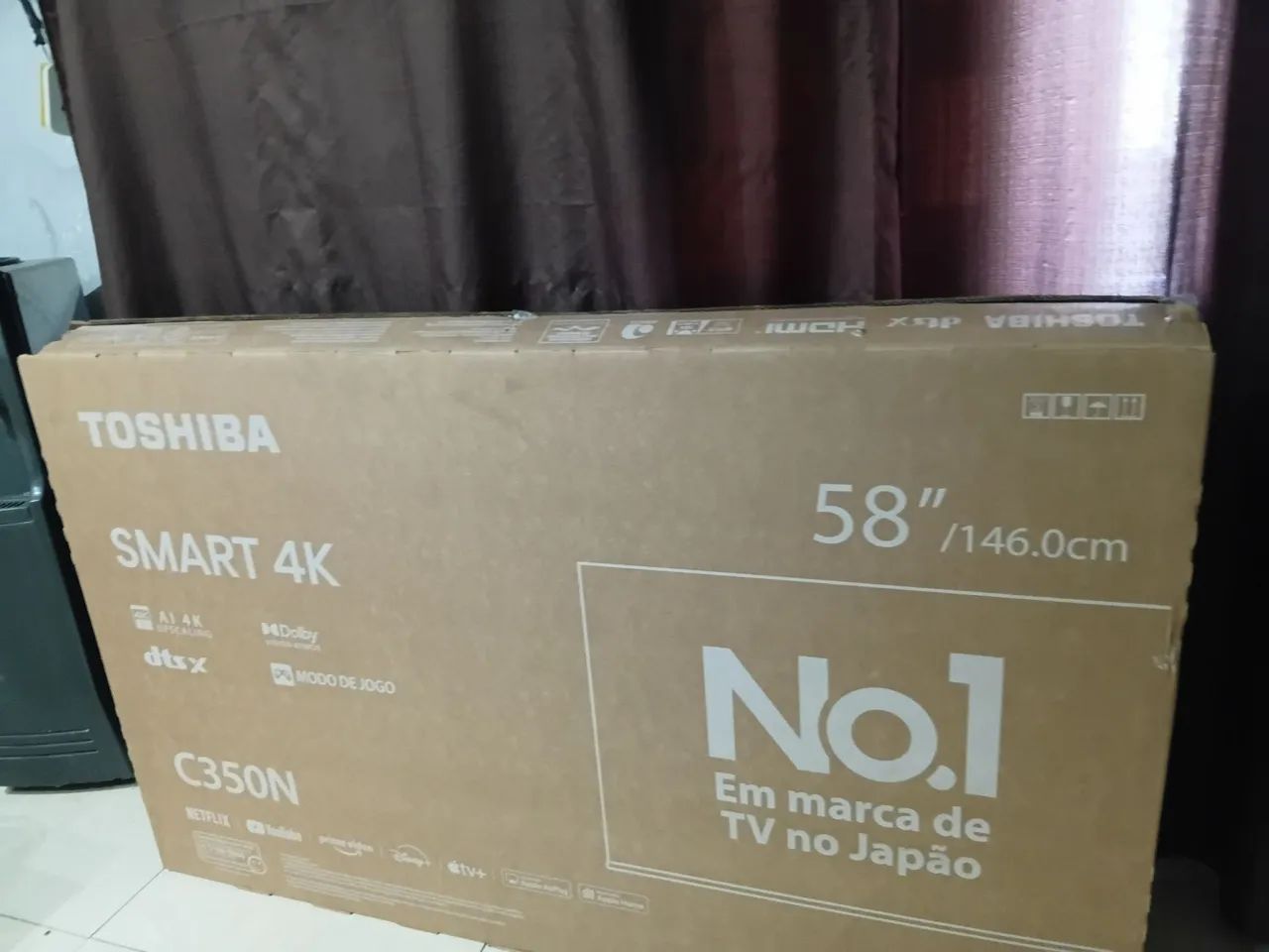 Tv 58 polegadas na caixa  DLED - Foto 2