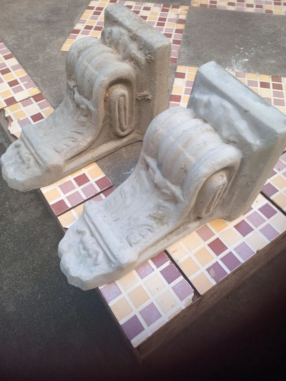 2 molduras de cimento 30cm  - Foto 4