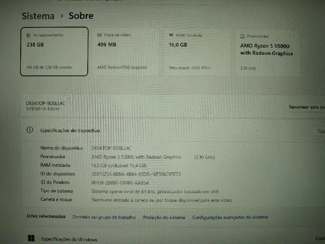 Notebook VAIO FE15 - Ryzen 5 | 16 GB RAM | SSD 256 GB - Foto 5