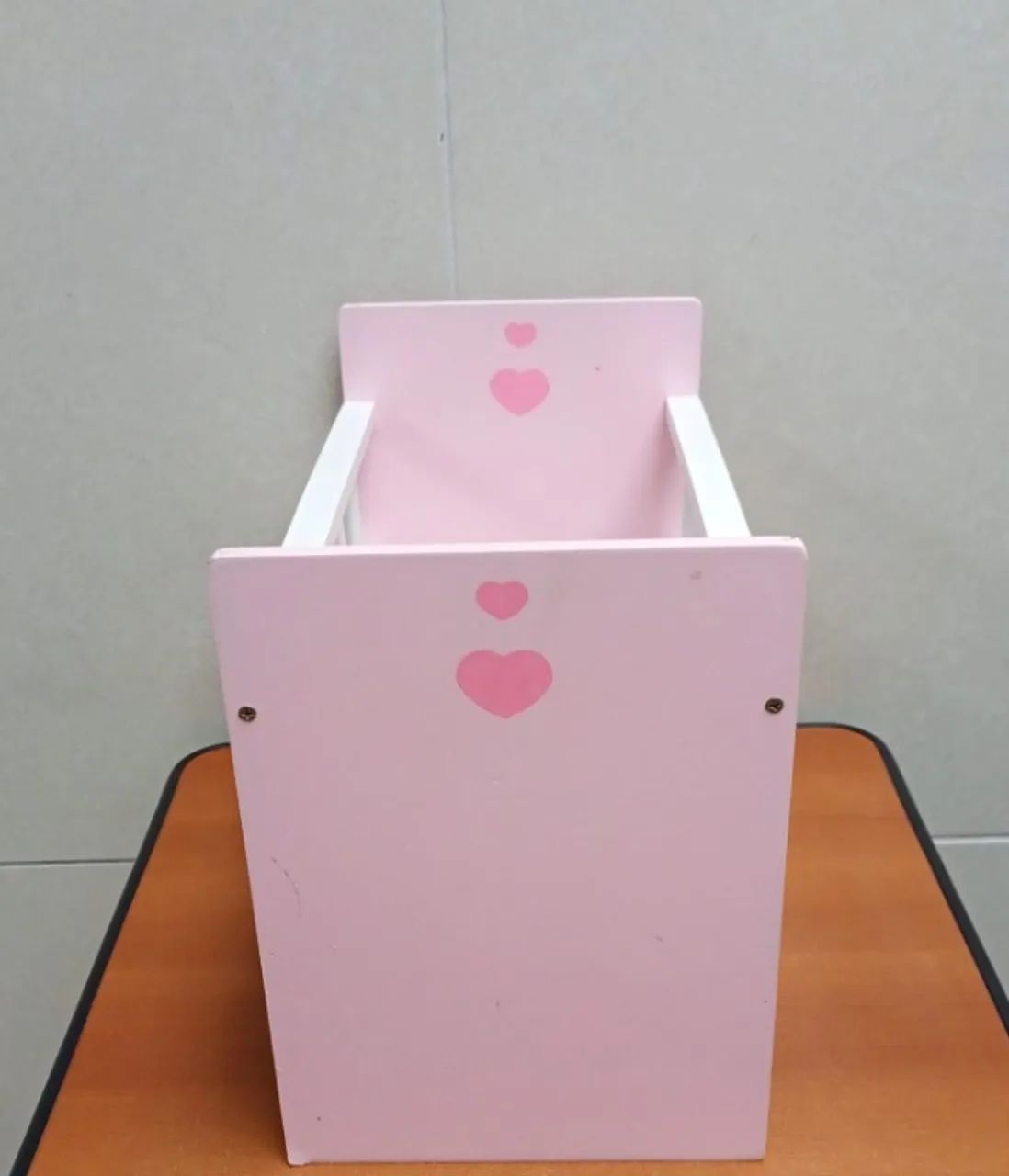 Berço Rosa para Boneca Bebê MDF  - Foto 3
