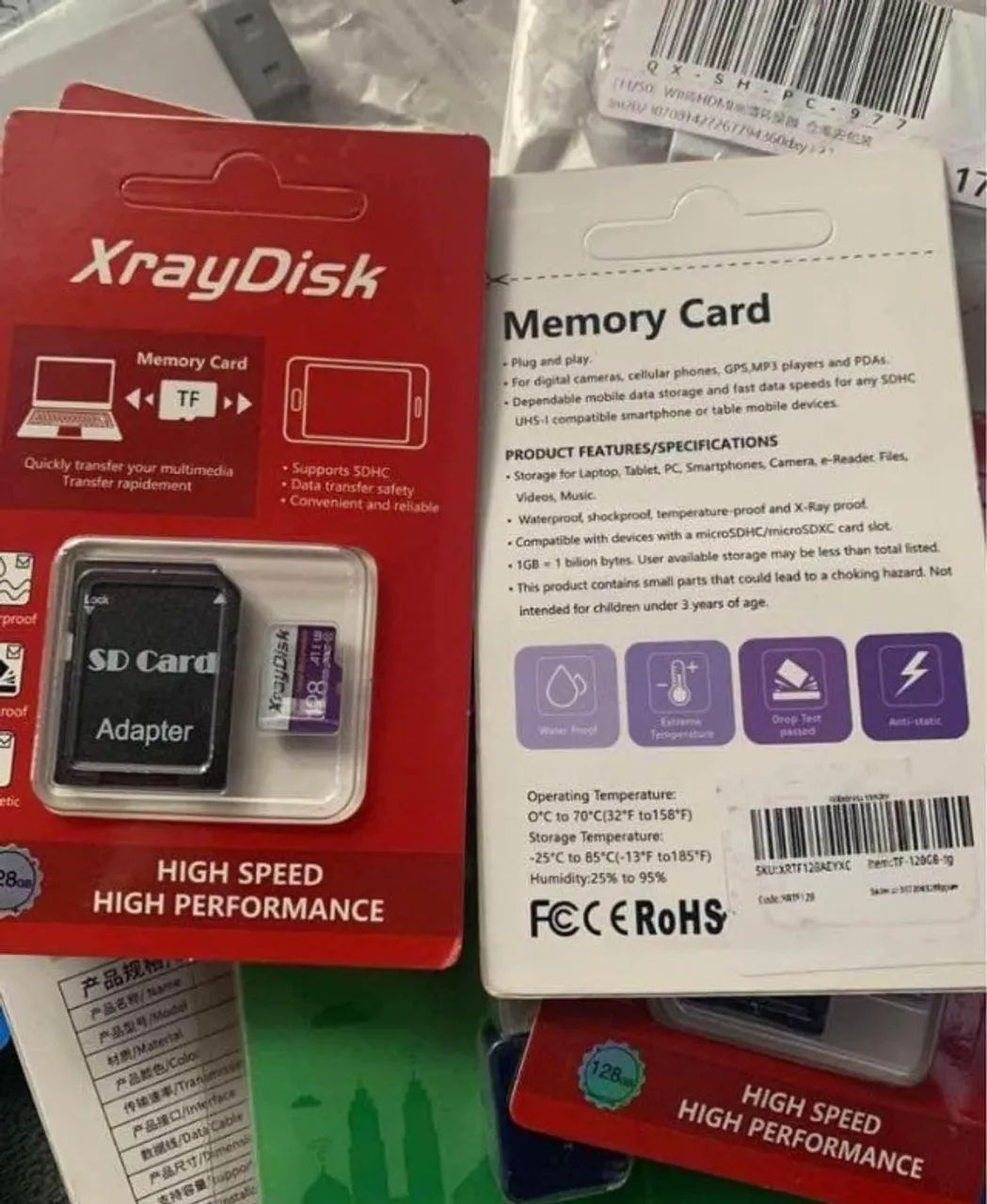 Cartão de Memória XrayDisk 128GB com Adaptador SD65713022499459123