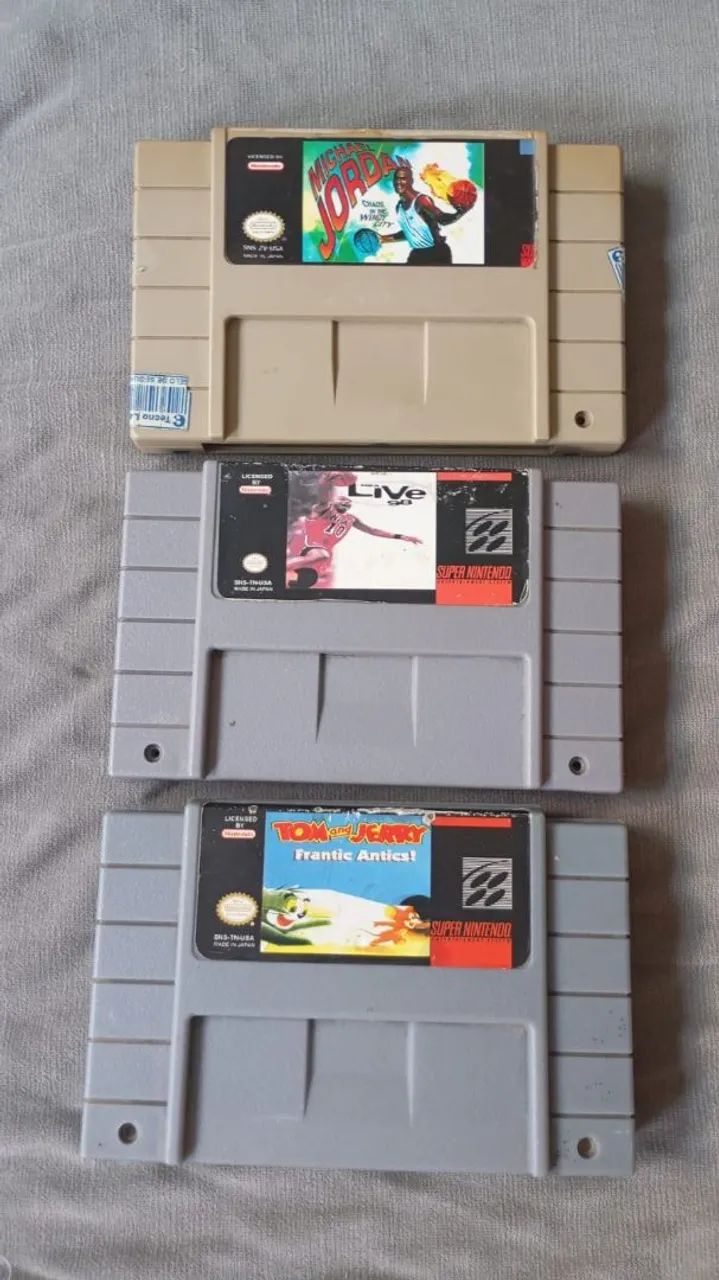 Jogos Super Nintendo paralelos funcionando