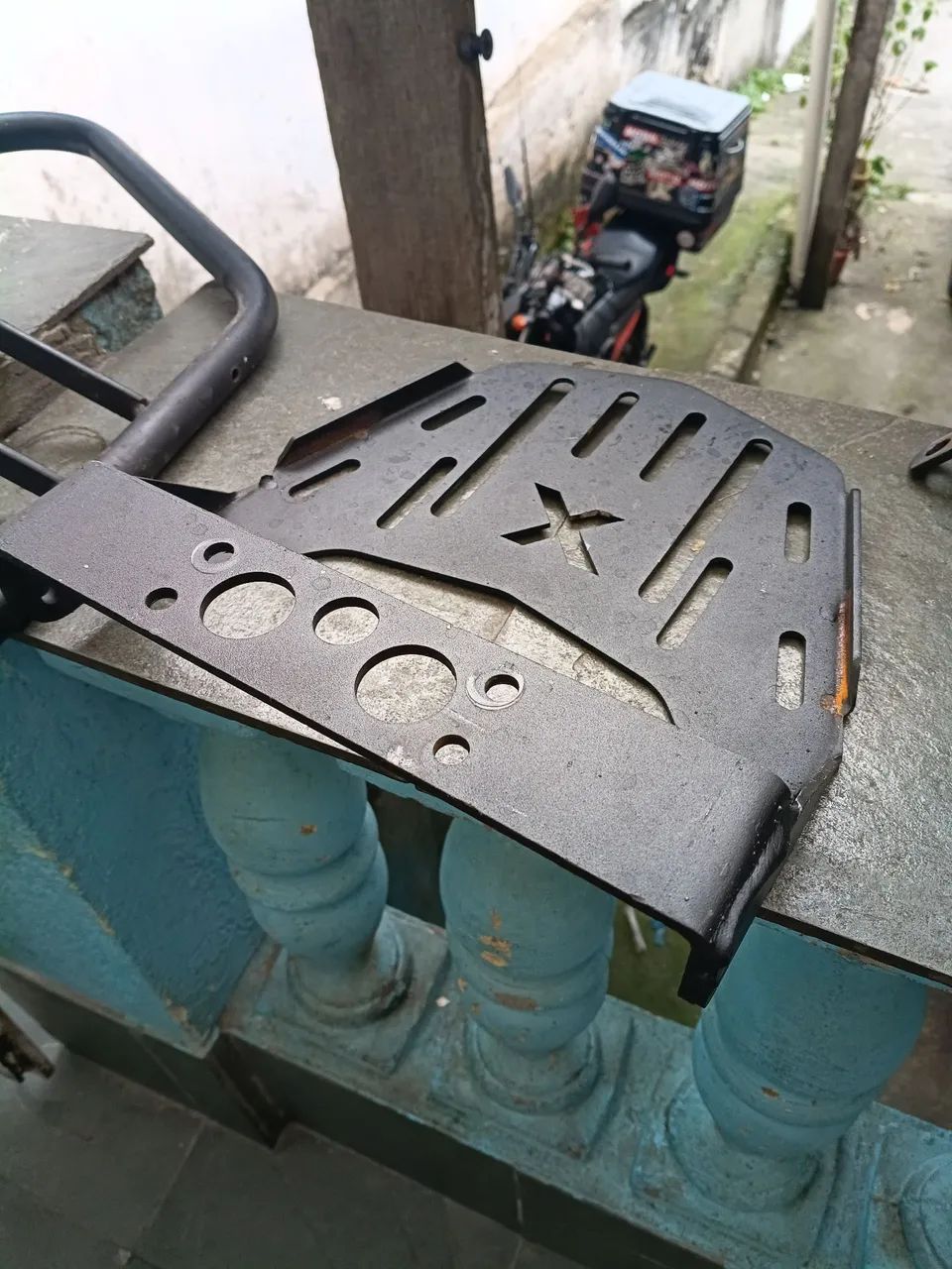 Suporte baú mottu reforçado  - Foto 3