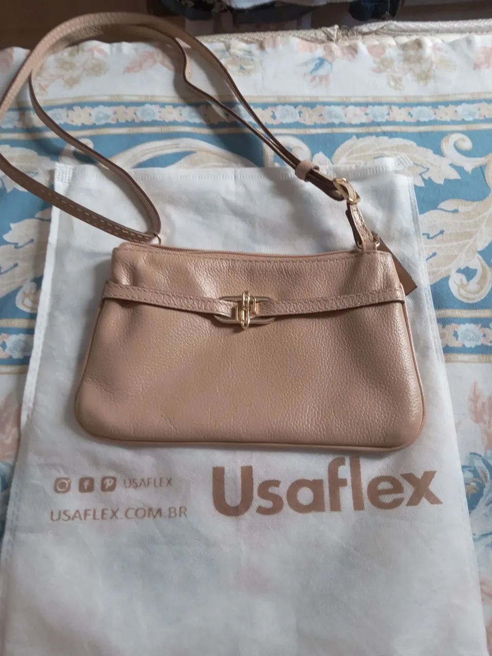 Bolsa 100% couro legítimo 
