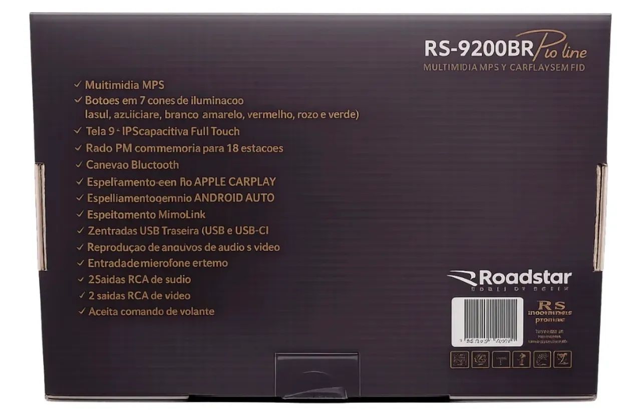 MULTIMÍDIA ROADSTAR RS 9200BR 9 polegadas  - Foto 4