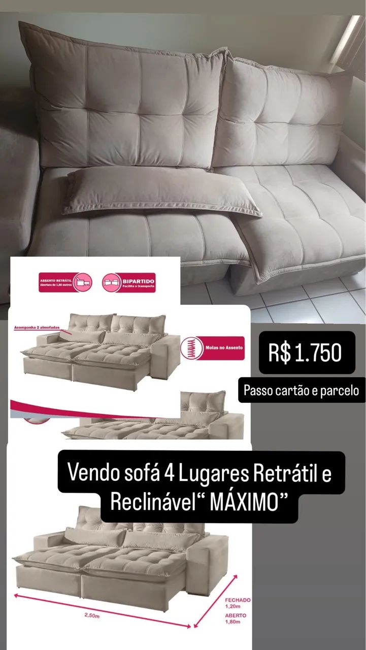 VENDO SOFÁ 2 lugares 
