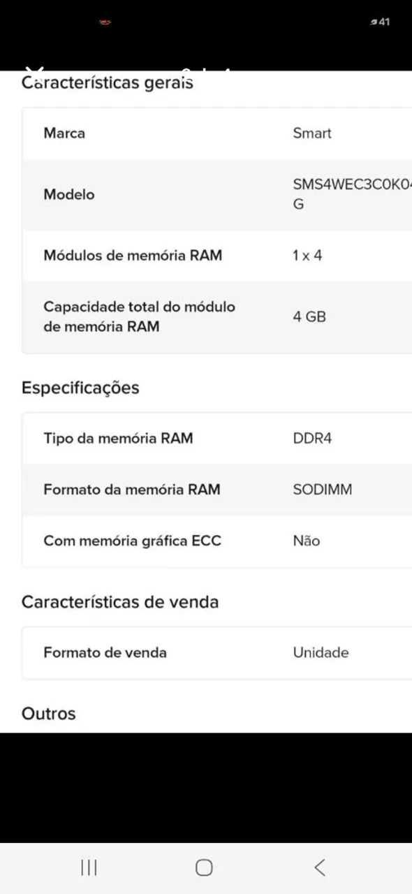 Memória RAM 4GB para notebook  - Foto 2