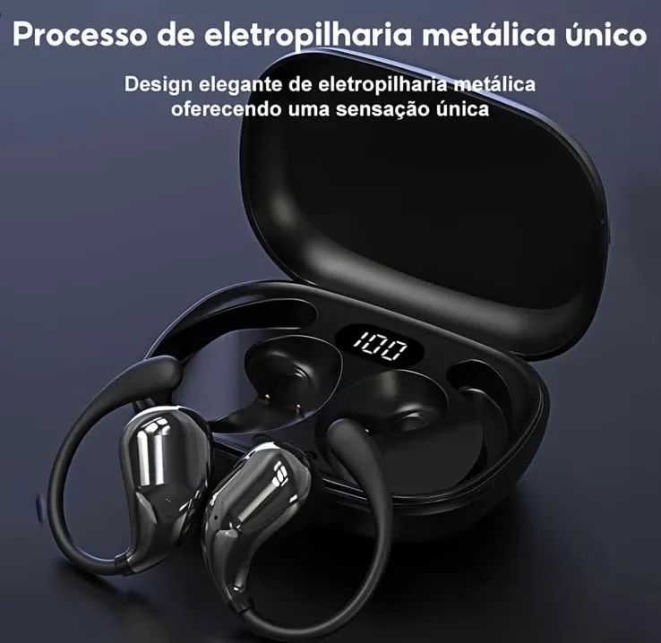Fone Bluetooth sem fio com microfone  - Foto 5