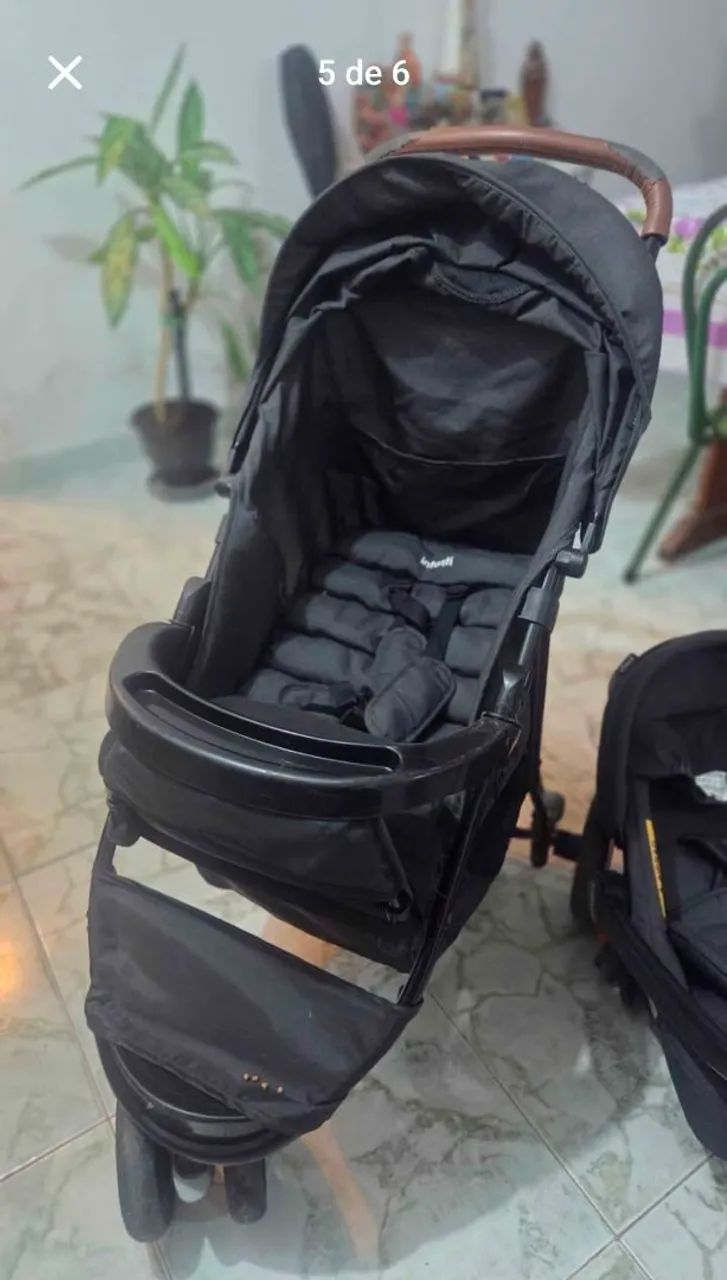Carrinho e bebê conforto marca Borigotto - Foto 3