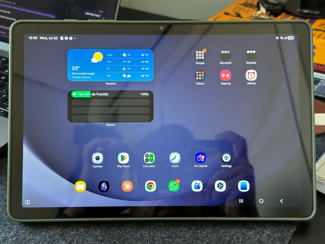Galaxy Tab A9+ 5G mais capa original samsung