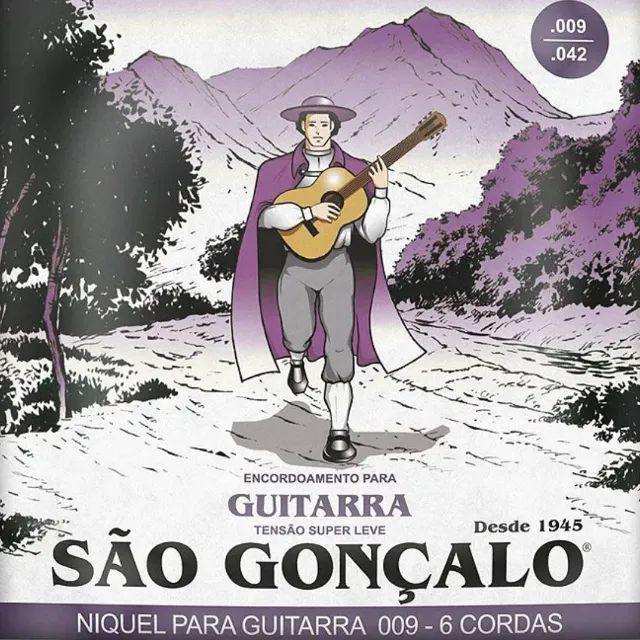 Jogo de Cordas Encordoamento Guitarra 0,09 São Gonçalo _ MS37 - Foto 2