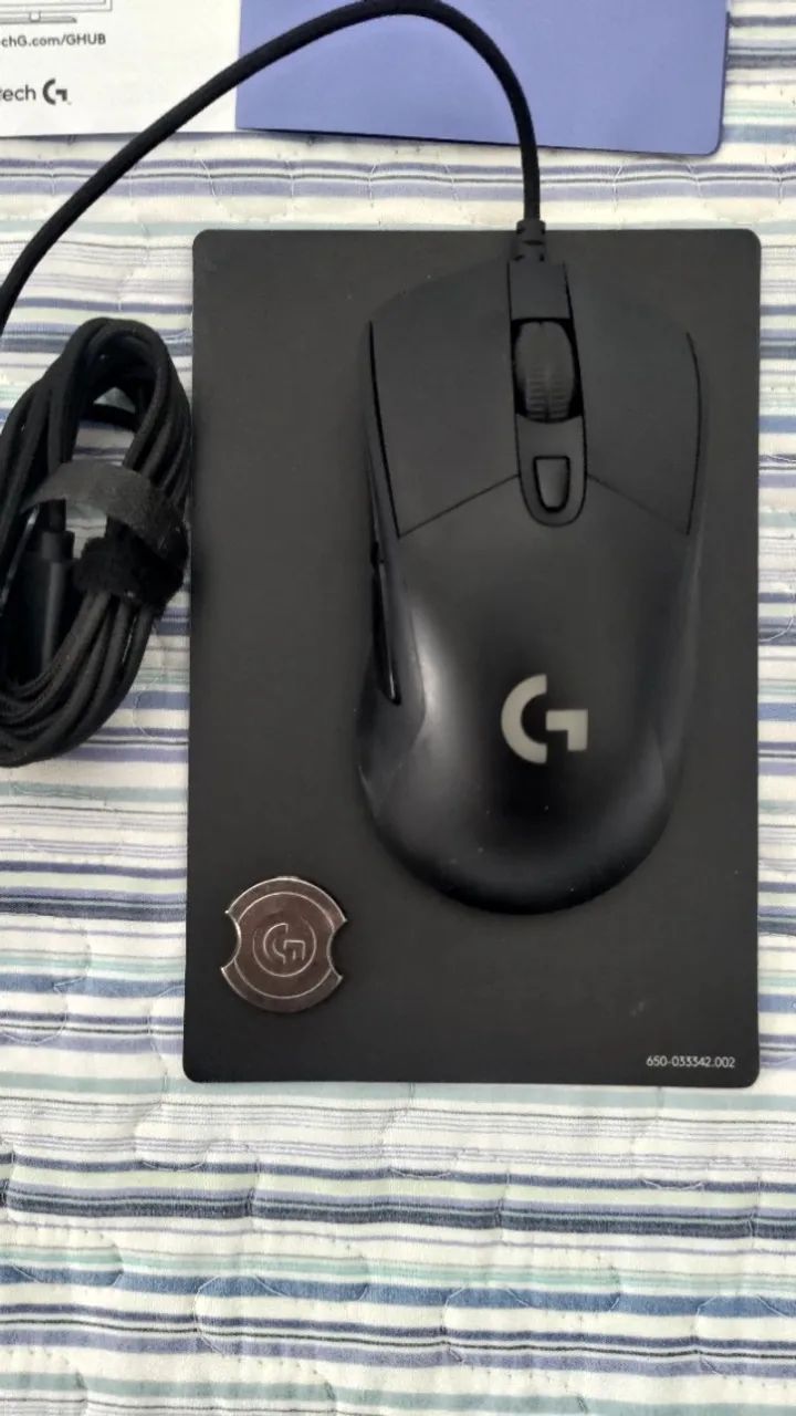 Teclado Logitech G413 Carbon + Mouse G403 Hero - Foto 3