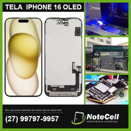 Tela/Display P/ iPhone 16 OLED Soft - Instalação em 30 min!!!