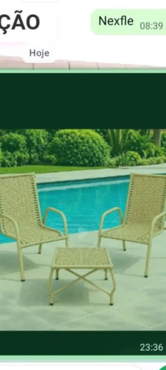 Vendo jogo de cadeiras para área externa  - Foto 2