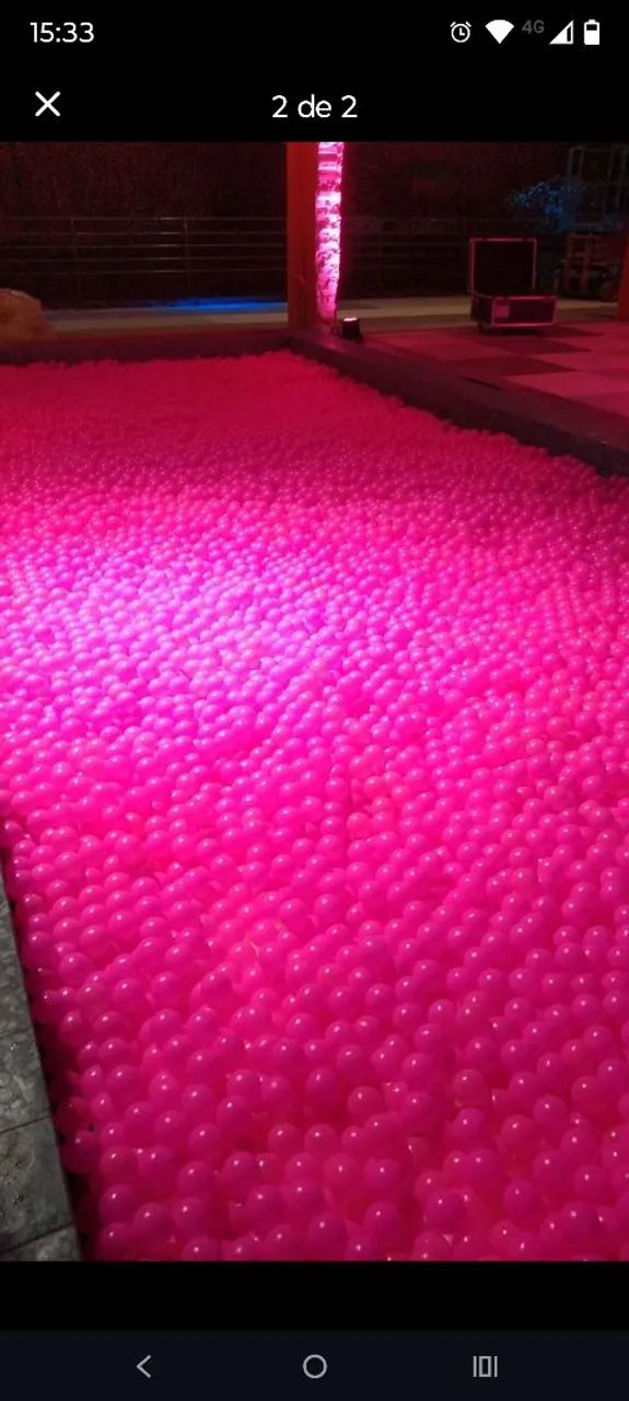 Bolinhas Rosa  de piscina 