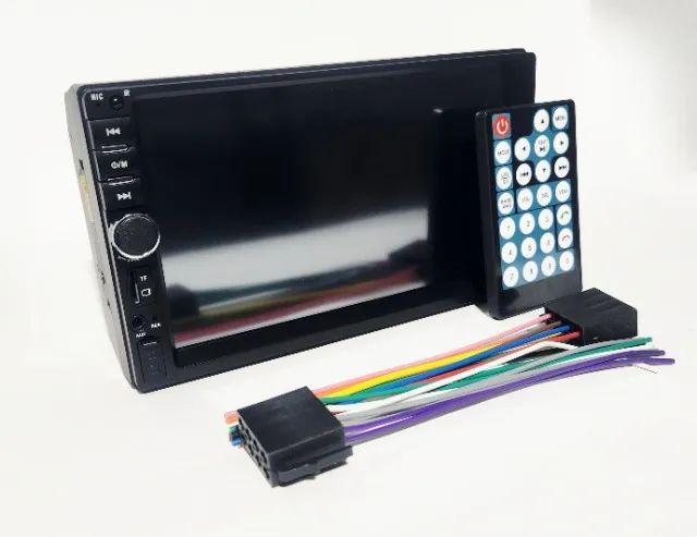 Multimídia MP5 2din Bluetooth Espelhamento pendrive