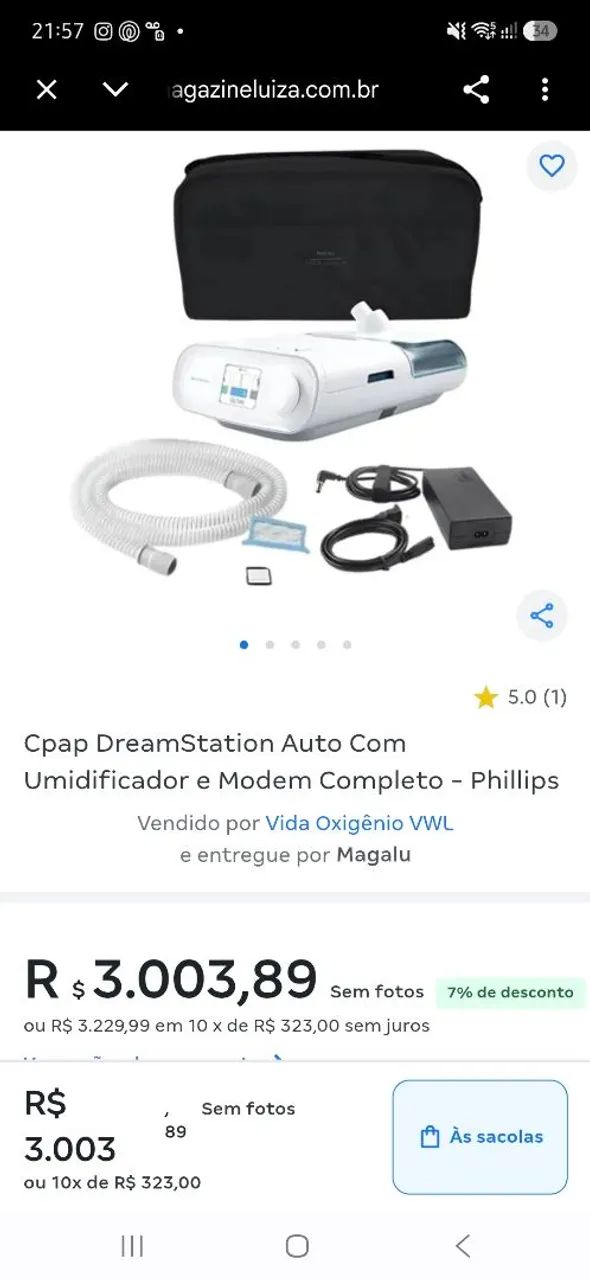 CPAP DREAM STATION PHILIPS - Foto 2