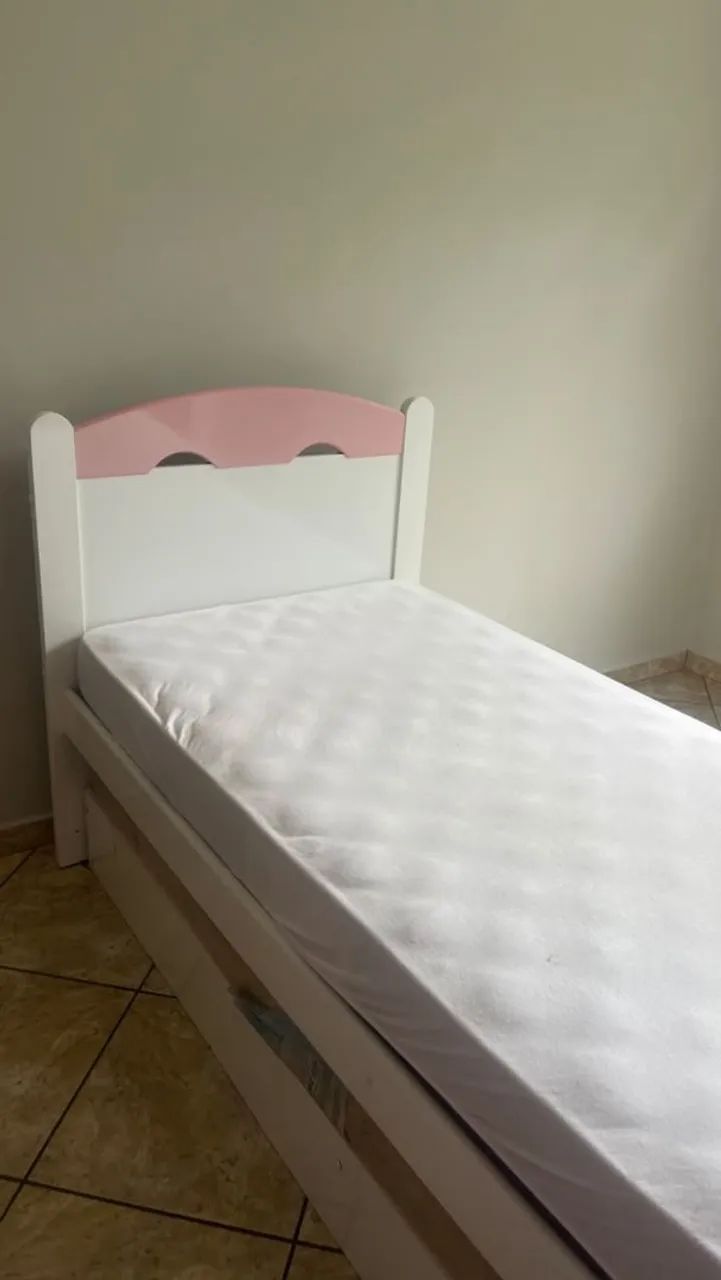 Cama Solteiro Com Auxiliar 