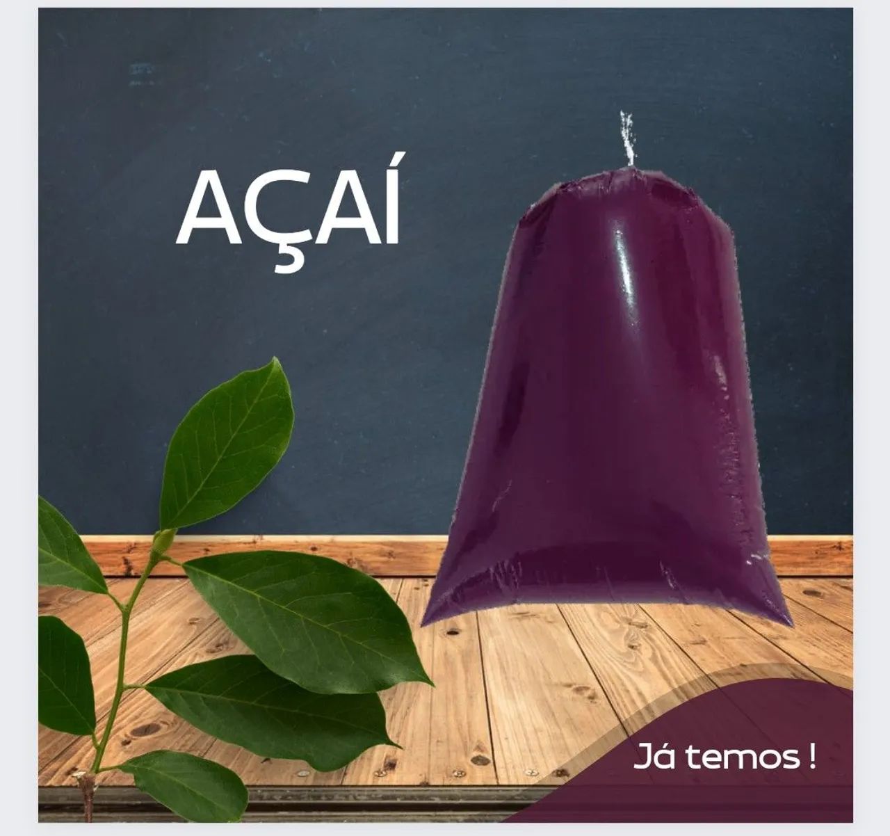 Açaí puro, do Pará.