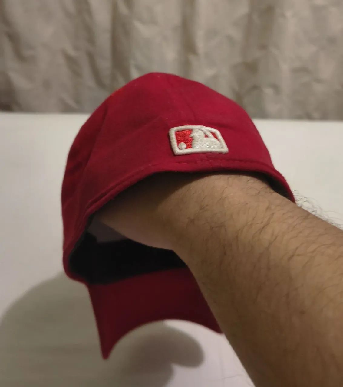 Boné New Era 39thirty Los Angeles Dodgers vermelho, original  - Foto 5