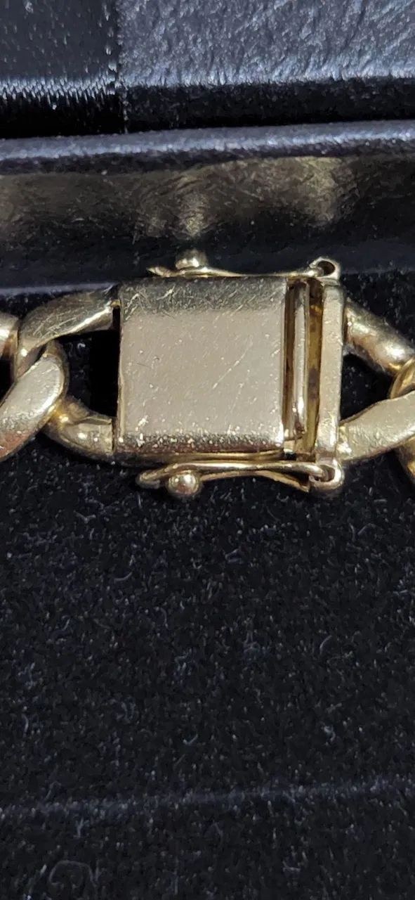 PULSEIRA ELO GRUMET MACIÇA OURO 18K  - Foto 2