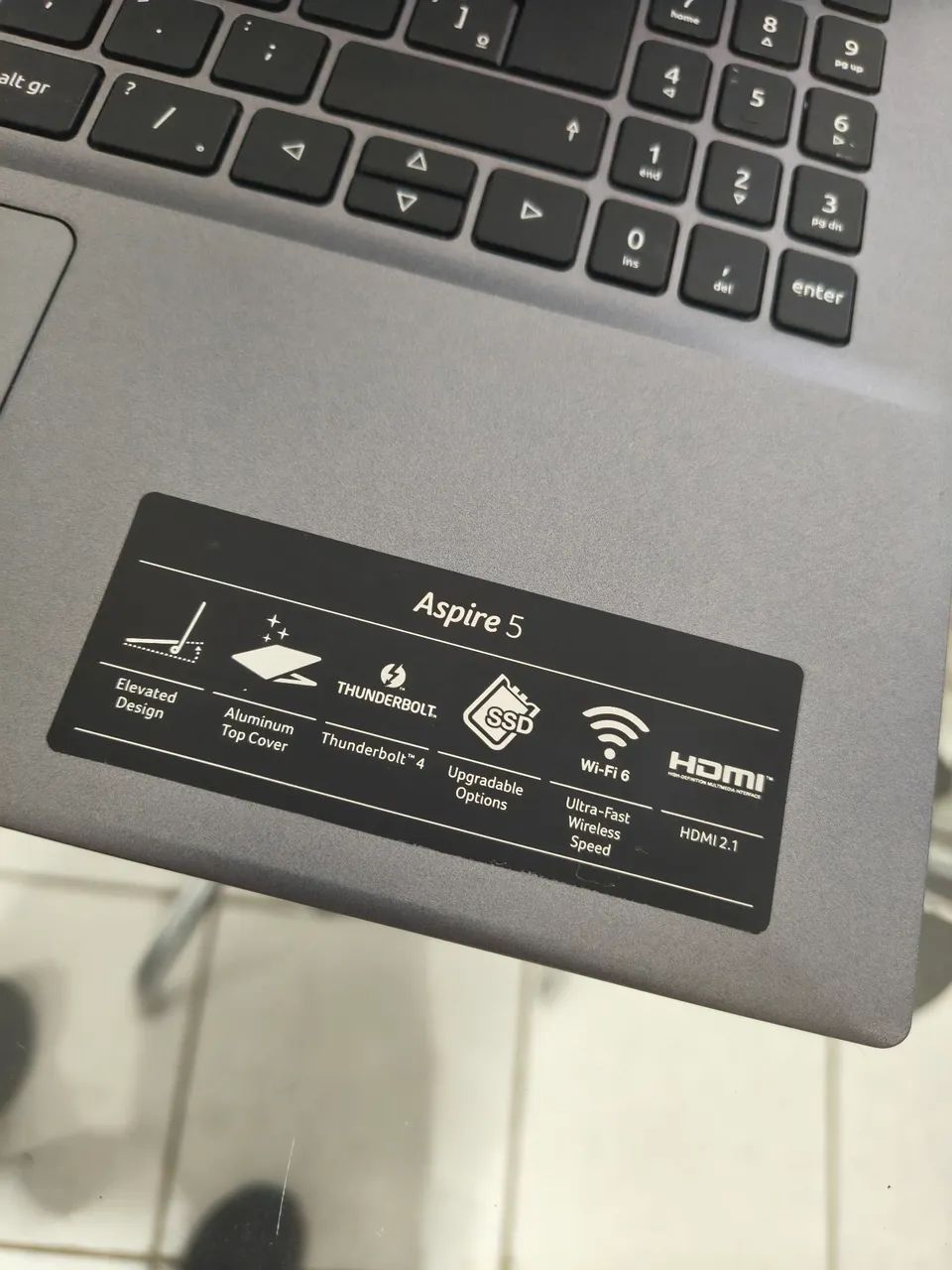 Notebook zero i5 12° geração placa vídeo íris xe intel tela Full hd SSD 500gb  - Foto 2